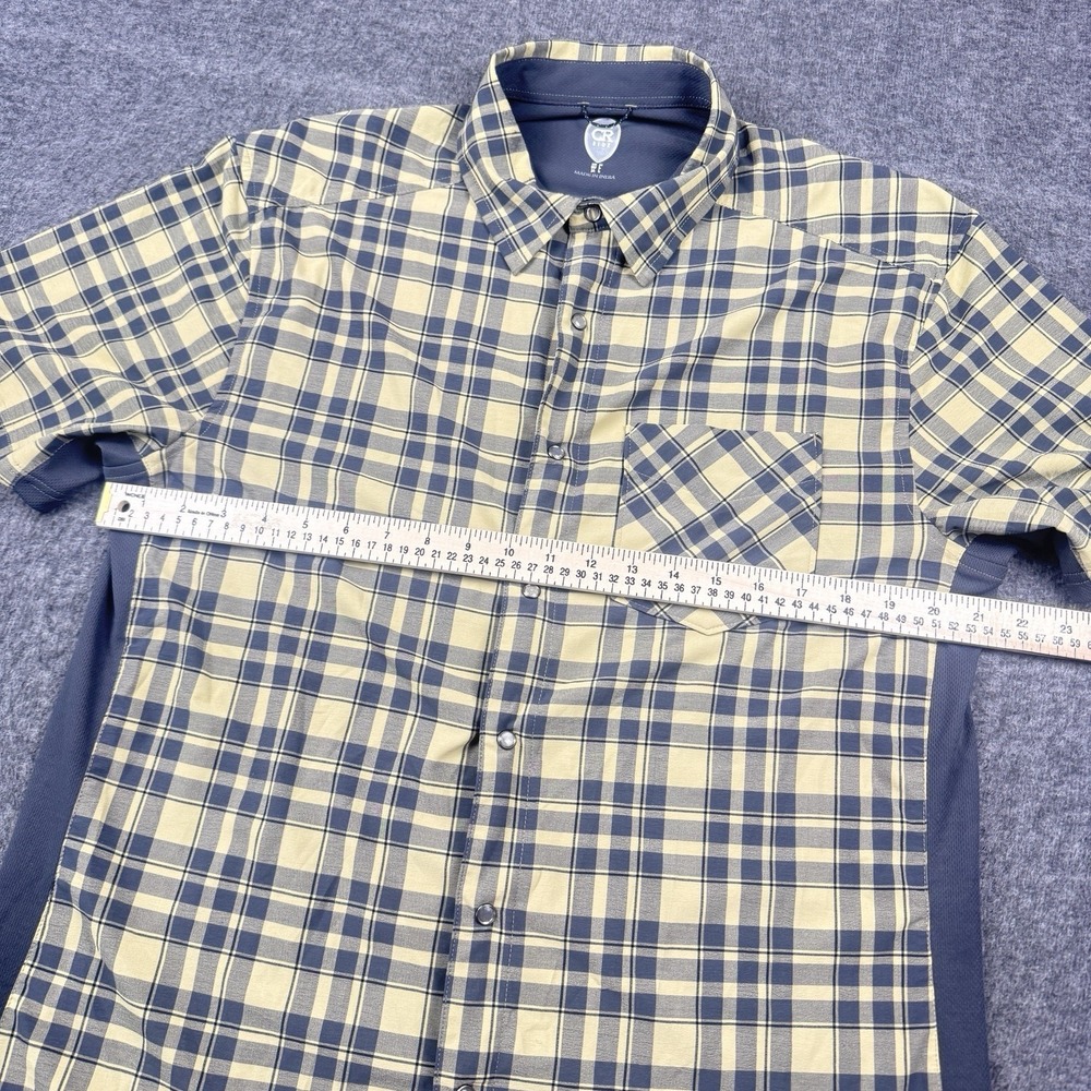 Club Ride Cycling Shirt Mens Medium Plaid Snap Button Bike Cycle Stretch Vented - Picture 5 of 14